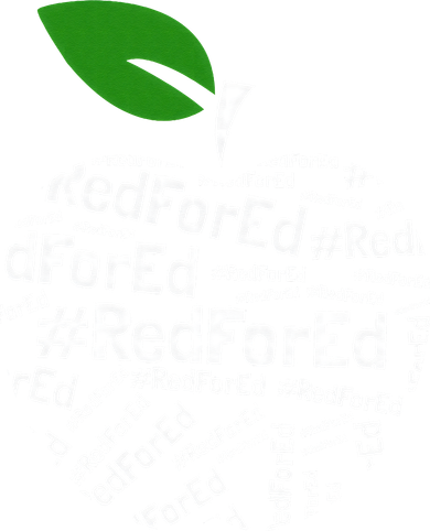 Teacher Red for Ed Cute Apple Graphic Design for Teachers Tote Bag