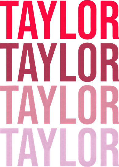 Taylor Retro Wordmark Pattern I love Taylor Kids Hoodie