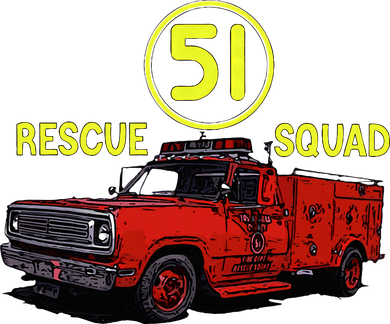 Truck Side 51 Emergency Squad Logo Essential Mousepad