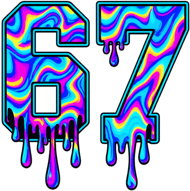 Trippy Swirl Six Seven Drip 6-7 Meme 67 Slang Women's Tank Top