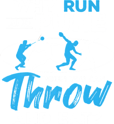 Throwing Track And Field Why Run And Puke Thrower Ceramic Ornament