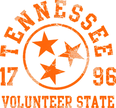 Tennessee Volunteer State Flag Home Vintage Distressed Women's T-Shirt