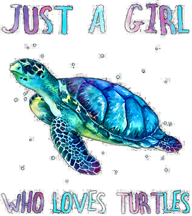 Turtle Watercolor Sea Ocean Just A Girl Who Loves Turtles Toddler T-Shirt