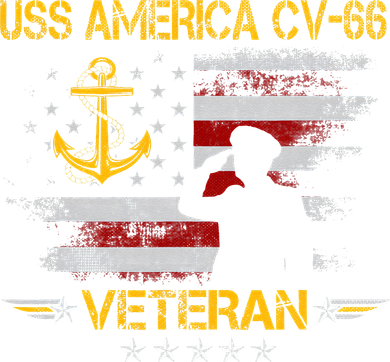 USS America CV 66 Aircraft Carrier Veteran Flag Veterans Day Baby Bodysuit