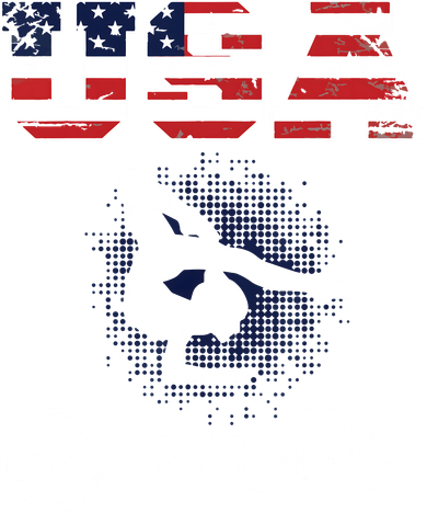 USA American Flag Gymnastics Tee Gymnast 4th Of July Backpack