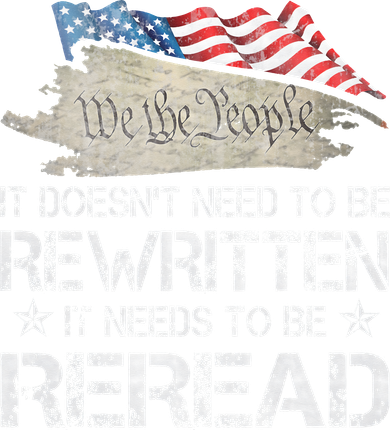 US Flag Constitution of the USA Needs To Be Reread Kids Sweatshirt