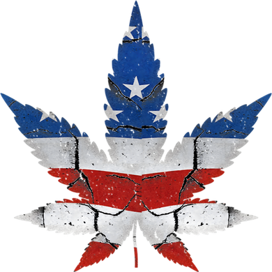 Usa Flag Weed Leaf Fourth Of July American Flag Marijuana Gift Women's Sweatshirt