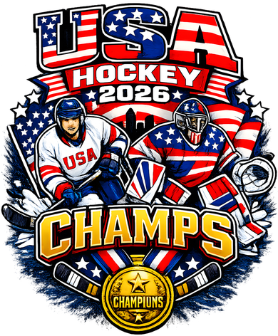 USA Hockey 2026 Champs Gold Medal Bucket Hat