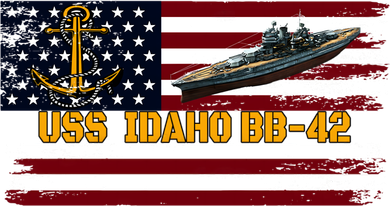 Uss Idaho Bbgift42 Ww2 Battleship Warship Veterans Day Father's Cool Gift Doggie Tank