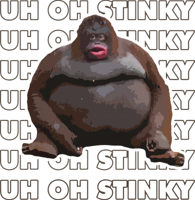 Uh Oh Stinky Poop Meme Funny Monkey Women's Hoodie