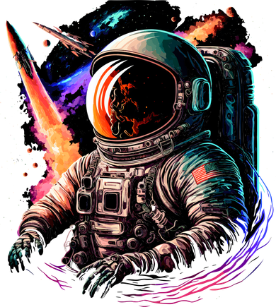 United States Astronaut With Rockets Coaster