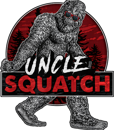  Uncle Squatch - Funny, Cool Bigfoot Sasquatch Uncle Kids Long Sleeve Shirt