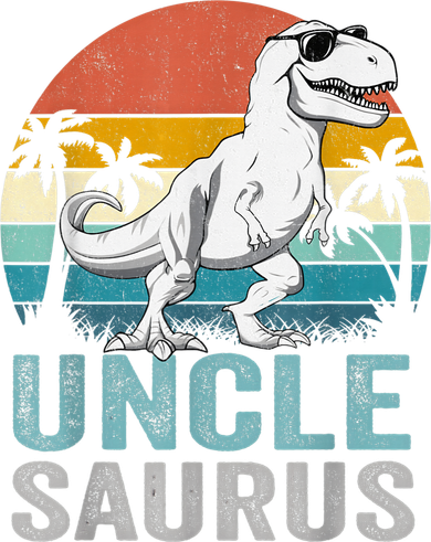 Unclesaurus T Rex Dinosaur Uncle Saurus Family Matching Button