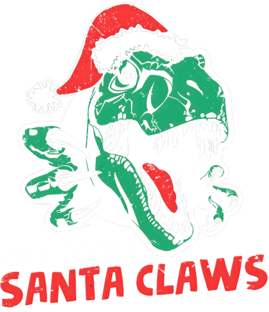 Ugly Xmas Dinosaur Here Comes Santa Claws Claus Gift Ornament