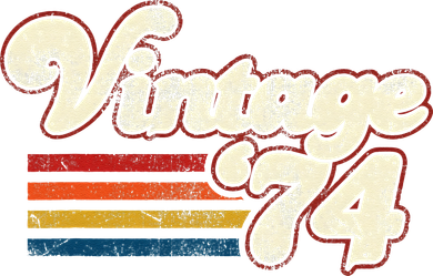 Vintage 1974 Birthday Button