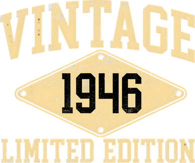 Vintage 1946 Limited Edition Year Of Birth Birthday Hoodie