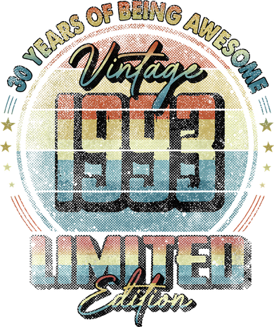 Vintage 1993 Limited Edition 30 Year Old 30th Birthday Button