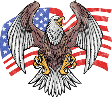 Vintage American Patriotic Eagle Backpack