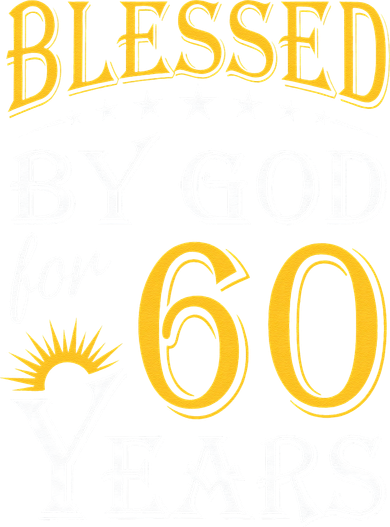 Vintage Blessed By God For 60 Years Happy 60th Birthday Baby Bodysuit