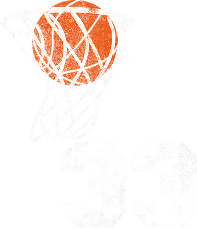 Vintage Basketball Jersey Number 33 Player Number Kids Long Sleeve Shirt