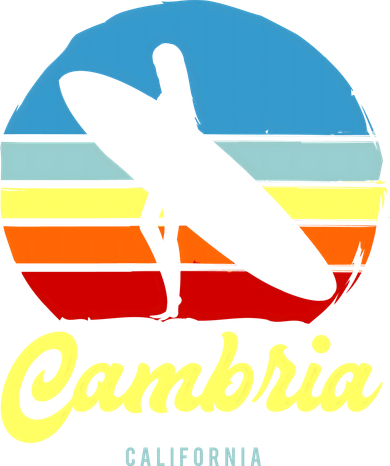 Vintage Cambria California Surf Cute Gift Coaster