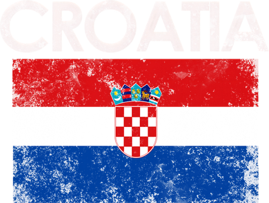 Vintage Croatia Croatian Flag Pride Great Gift Kids Hoodie