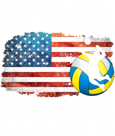 Volleyball Coach Dad Volleyball Players American Flag Gift Long Sleeve Shirt