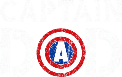 Vintage Dad Captain American Flag Father Day Gift Baby Bodysuit