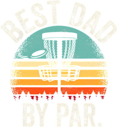 Vintage Disc Golf Dad Gift - Best Dad By Par Disk Golf Mousepad