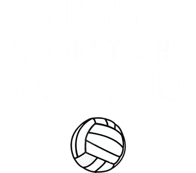 Volleyball Dad I Can't My Daughter Has Volleyball Mom Toddler Hoodie