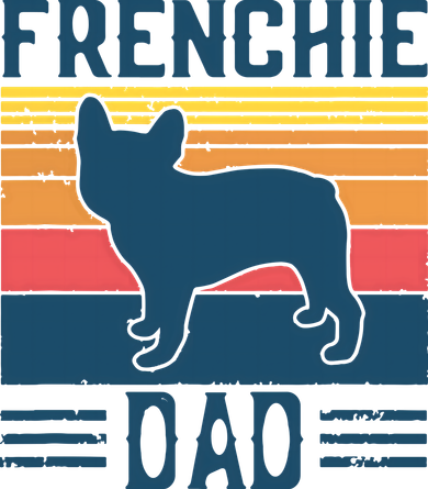 Vintage Frenchie Dad French Bulldog Mousepad