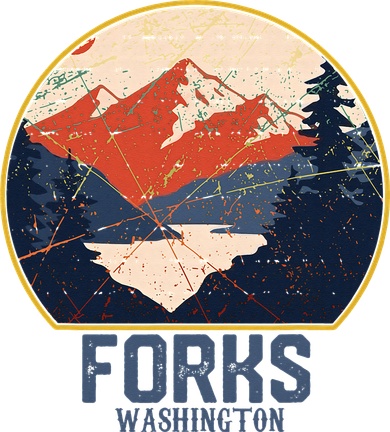 Vintage Forks Washington WA Mountains Hike Hiking Souvenir Women's Dry Zone Grid Polo