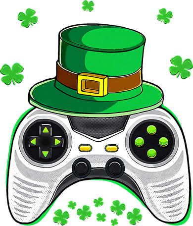 Video Game Controller Irish Gamer St Patricks Day Pajama Set