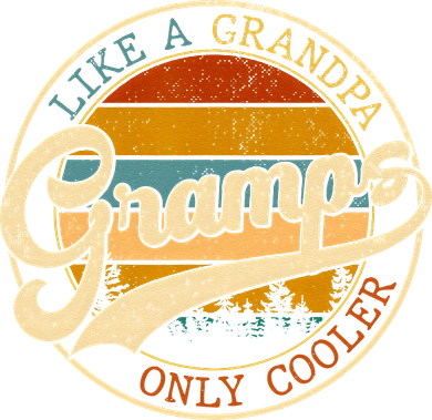 Vintage Gramps Like A Grandpa Only Cooler For Father Day Hooded Wearable Blanket
