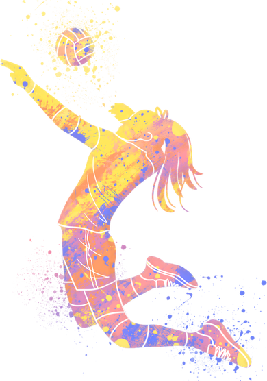 Volleyball Girl Player, Watercolor Volleyball Player Girl Toddler Hoodie