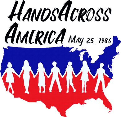 Vintage Hands Across America 1986 Kids T-Shirt
