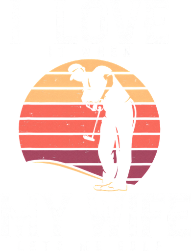 Vintage I Love It When My Wife Lets Me Golf Women's Sweatshirt