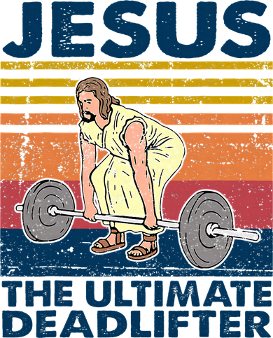 Vintage Jesus The Ultimate Deadlifter Funny Christian Gym Hat