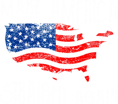 Vintage Make America Straight Again Groovy Women's T-Shirt