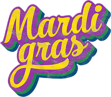 Vintage Mardi Gras Gift Retro Masquerade Costume Bead Parade Gift Toddler Long Sleeve