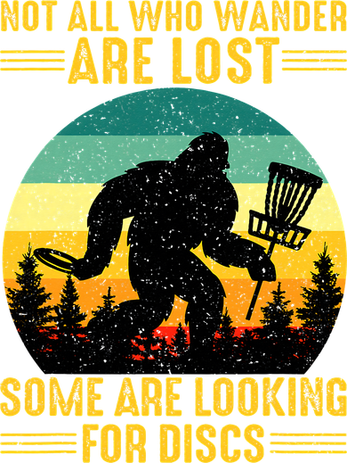 Vintage Not All Wander Are Lost Some Are Looking Disc Golf Women's V-Neck T-Shirt