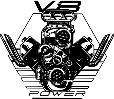 V8 Power Engine Pajama Set
