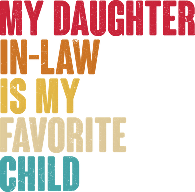 Vintage Retro Colors My Daughter In Law Is My Favorite Child Women's Tank Top