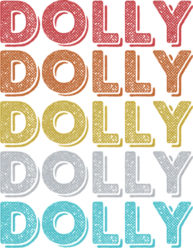 Vintage Retro Dolly Kids Hoodie