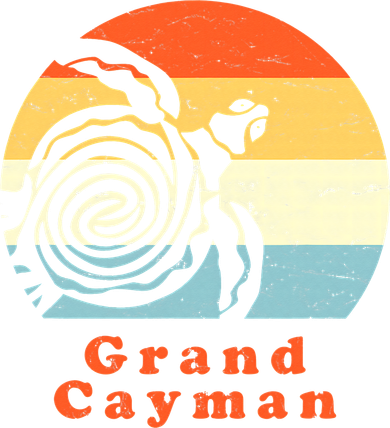 Vintage Retro Grand Cayman Tribal Turtle Sun Vacation Gift Toddler T-Shirt
