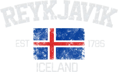 Vintage Reykjavik Iceland Souvenir Gift Kids Long Sleeve Shirt