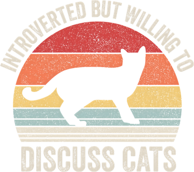 Vintage Retro Introverted But Willing To Discuss Cats Cat Great Gift Baby Bodysuit
