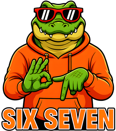 Vintage Six Seven Gator Name 6-7 Meme Funny Hoodie
