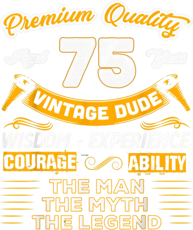 Vintage The Man Myth Legend 75 Yrs 75th Birthday Gift Long Sleeve Shirt