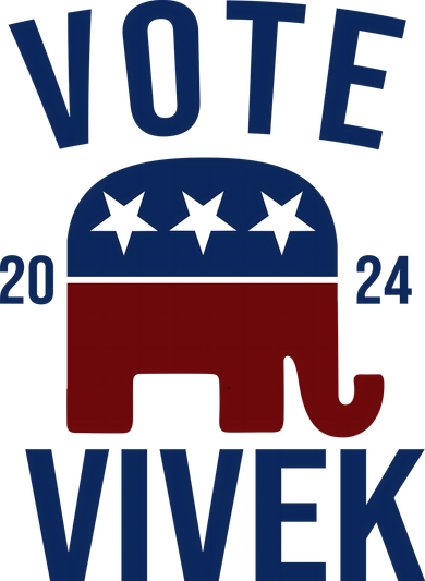 Vote Vivek 2024 Republican Election Button